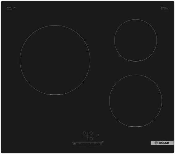 Detalle de Bosch PUC611BB5E Série 4 – Plaque à induction 3 feux 60 cm noire (4600 W)