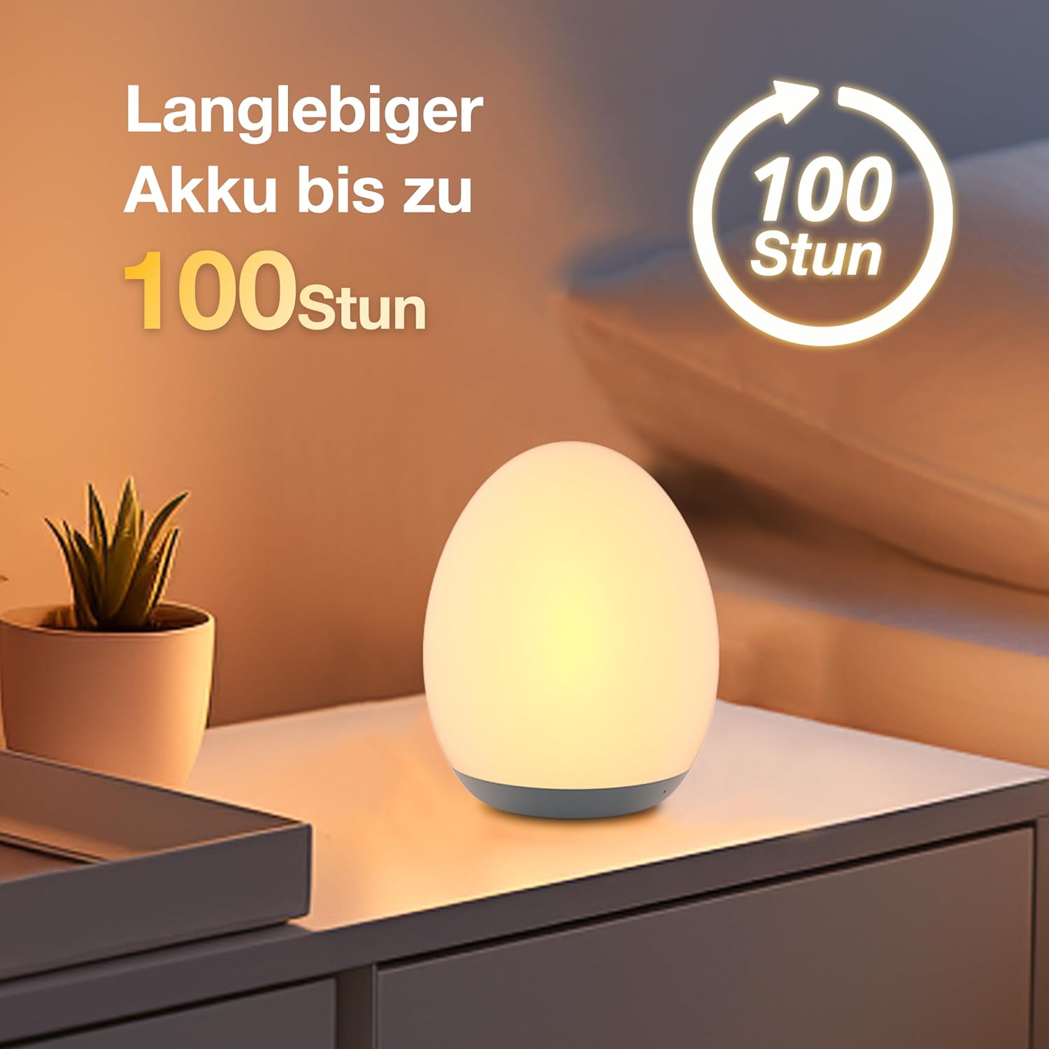 Thumbnail 6 de JolyWell Nachtlicht Kinder 100 h Akku