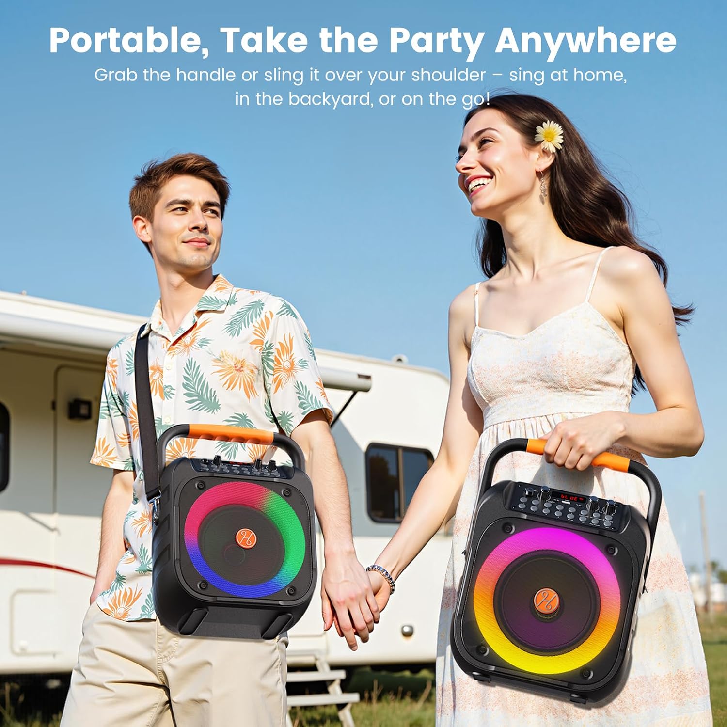 Thumbnail 6 de Portable Karaoke Machine with 6.5-Inch Subwoofer
