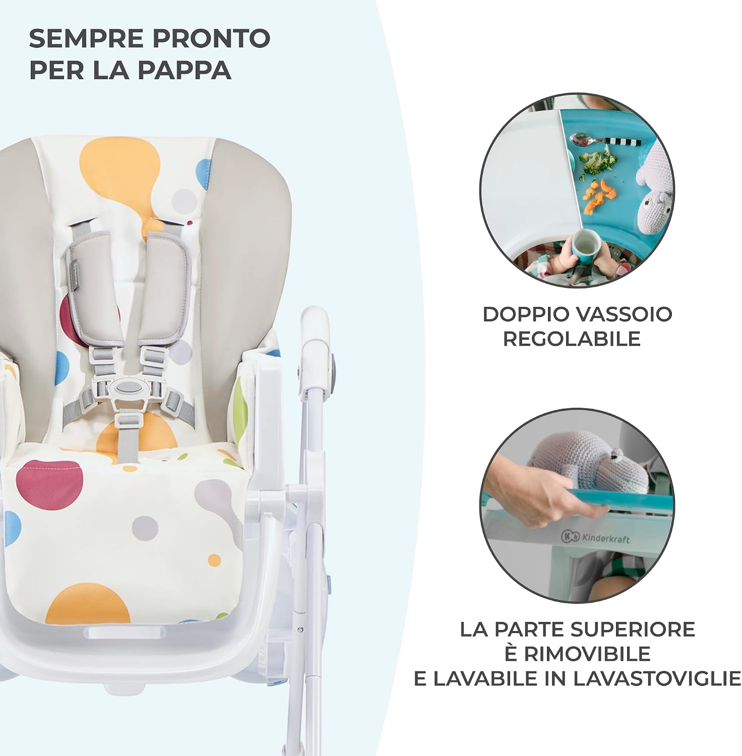 Thumbnail 5 de Kinderkraft YUMMY seggiolone 6 mesi 👶