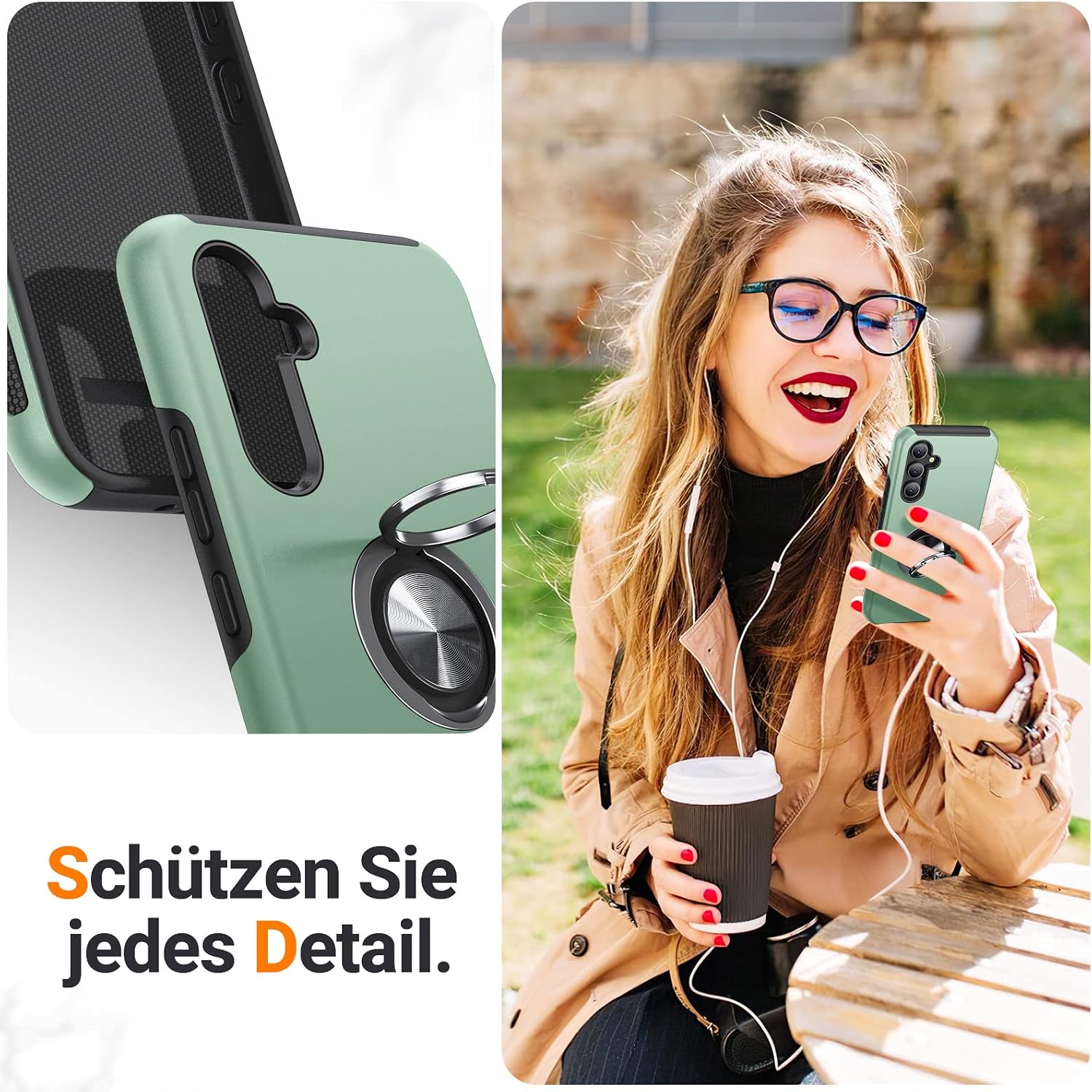 Thumbnail 5 de KOVASIA Hülle für Samsung Galaxy A54 5G 360° Ständer