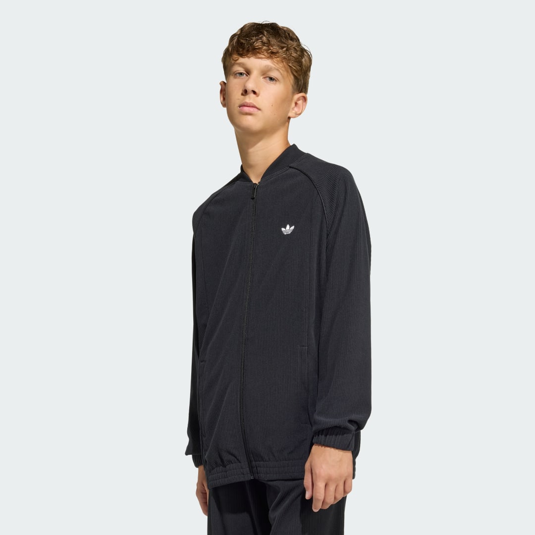Thumbnail 2 de Adidas Chaqueta Deportiva Holgada de Pana SST – Negro