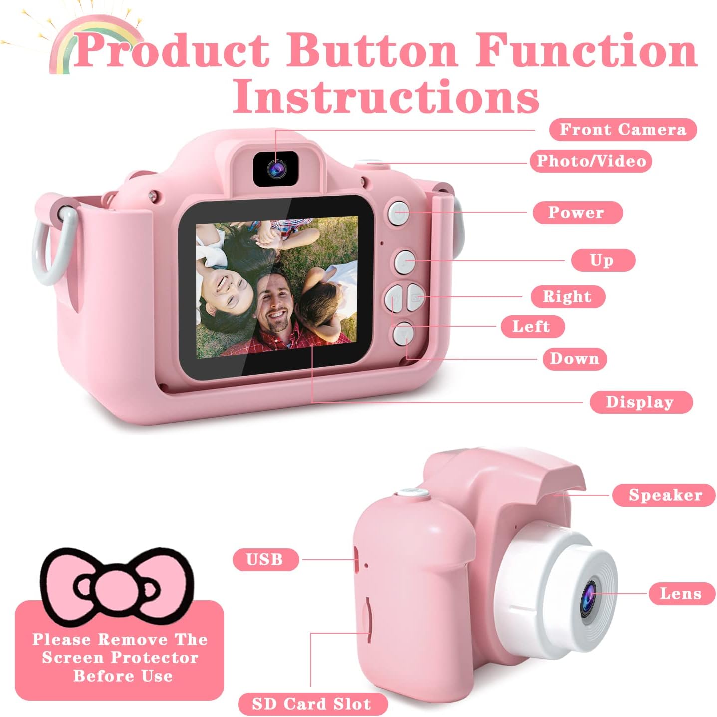 Detalle 2 de CIMELR kids digital camera with 32GB card