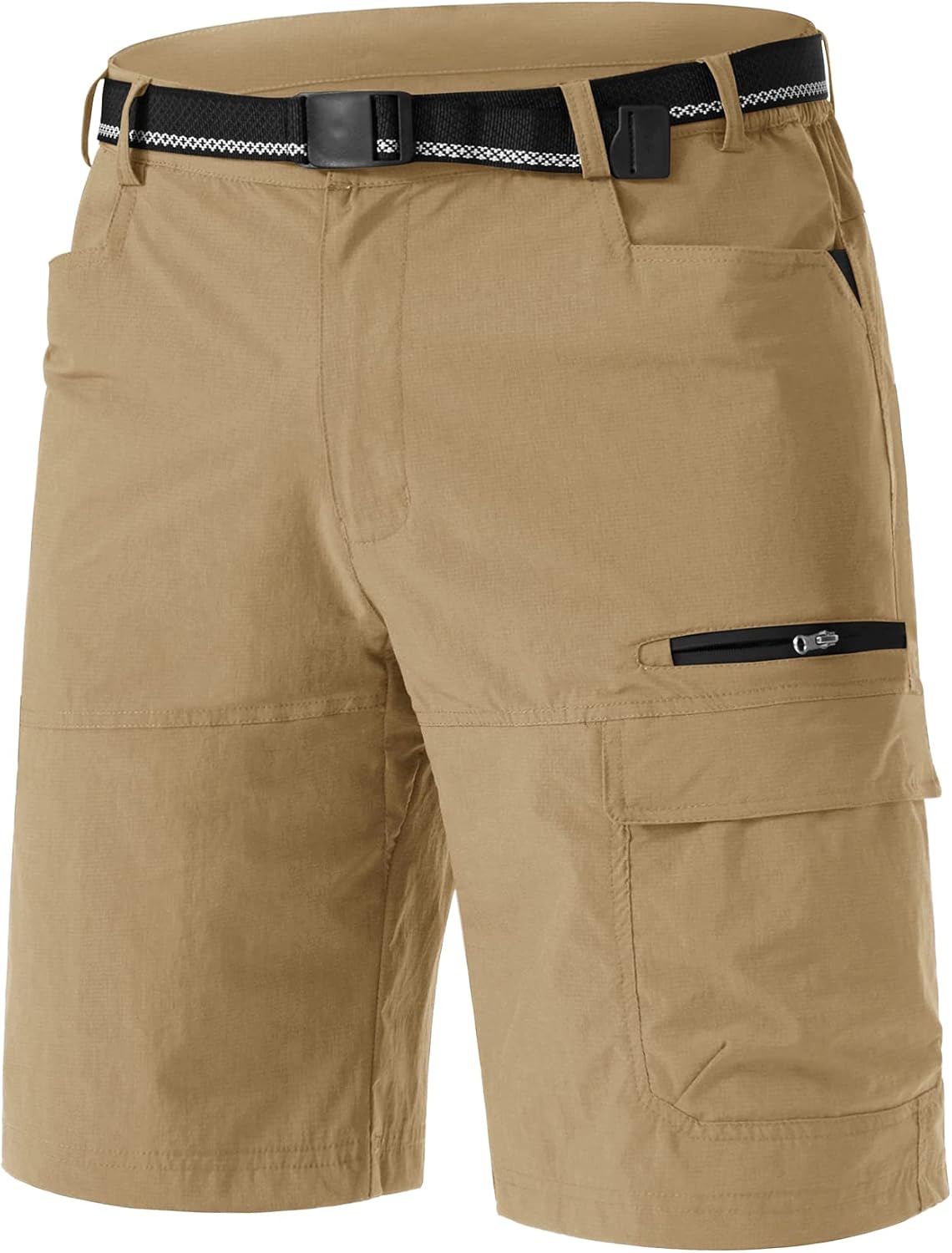 Detalle de TACVASEN Men's Quick-Dry Cargo Shorts, Summer Style, 5 Pockets