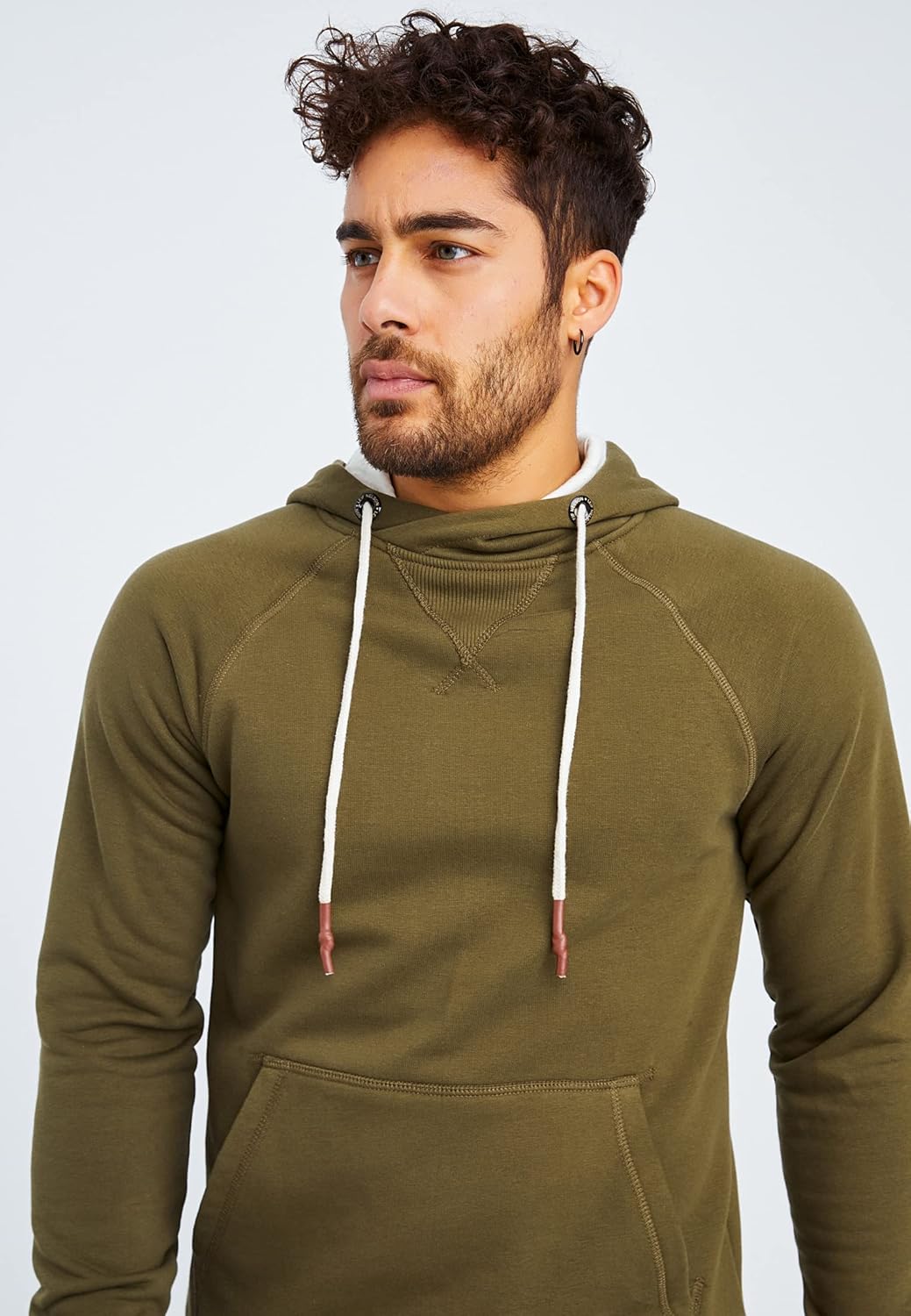 Thumbnail 5 de Leif Nelson LN8125 sweat-shirt à capuche pour homme, coupe ajustée en coton au style moderne