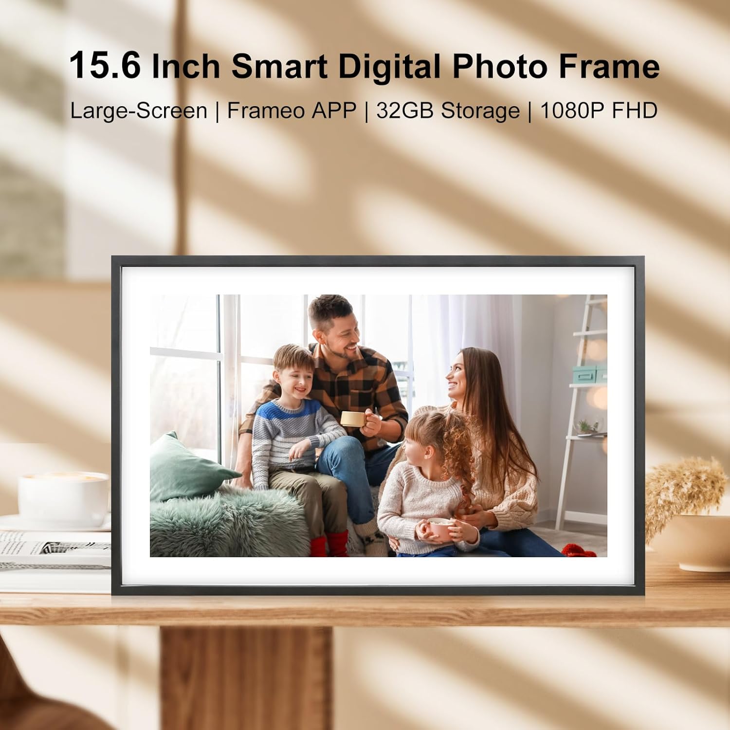 Thumbnail 2 de Frameo 15.6 Inch Digital Photo Frame 32GB 🖼