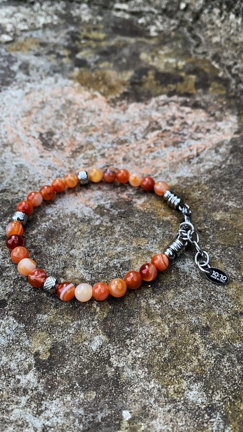 Thumbnail 3 de 10:10 Bracciale Energetico Agata Rossa 6 mm