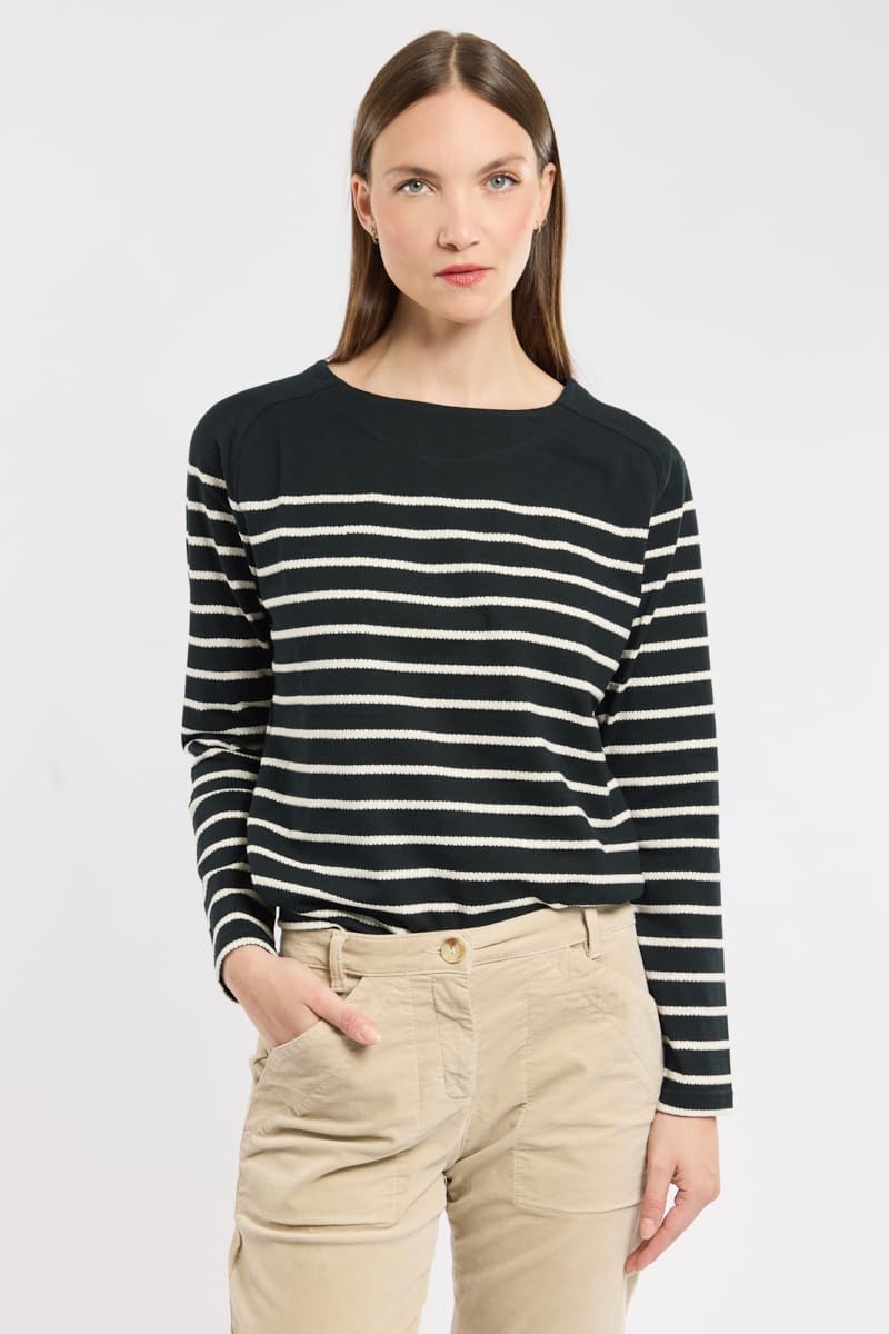 Thumbnail 2 de Armor Lux Marinière Jacquard en Coton – T-shirt marin pour femme