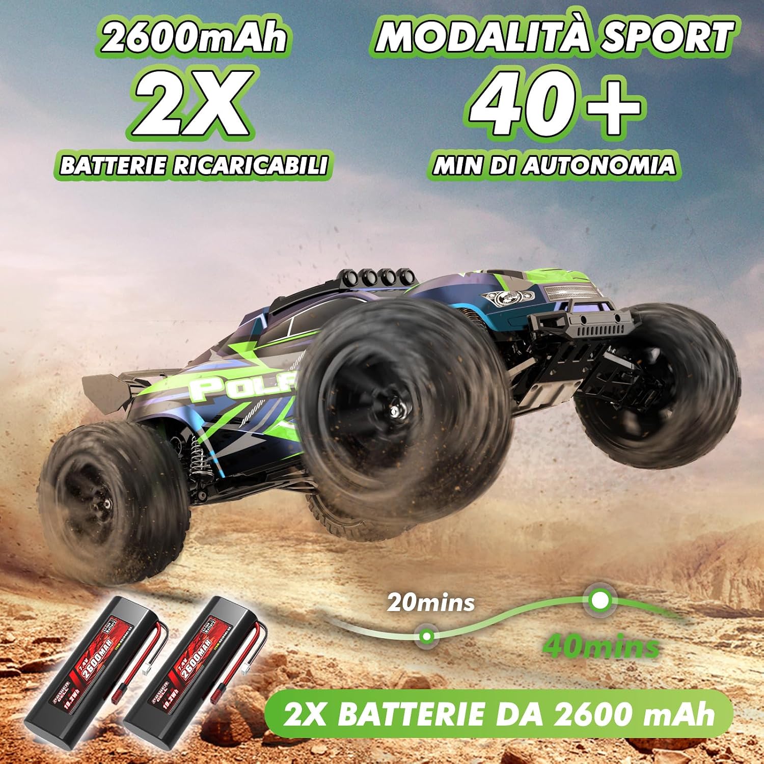 Detalle 2 de Macchina Telecomandata Professionale 1:10 45 km/h