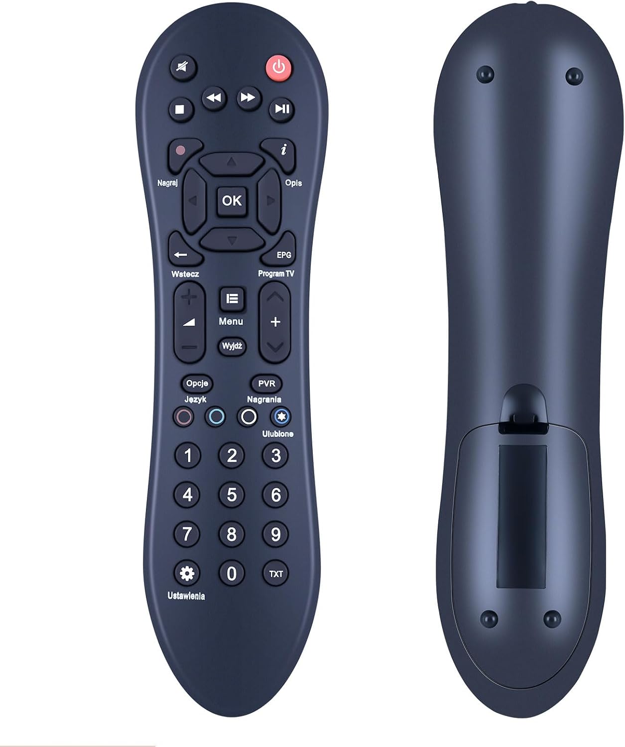 Detalle de TCNOUMT Replacement Remote for Pilot Cyfrowy Polsat EvoBox HD7000/HD3000/HD5000/HD2000/HD6000/HD1000