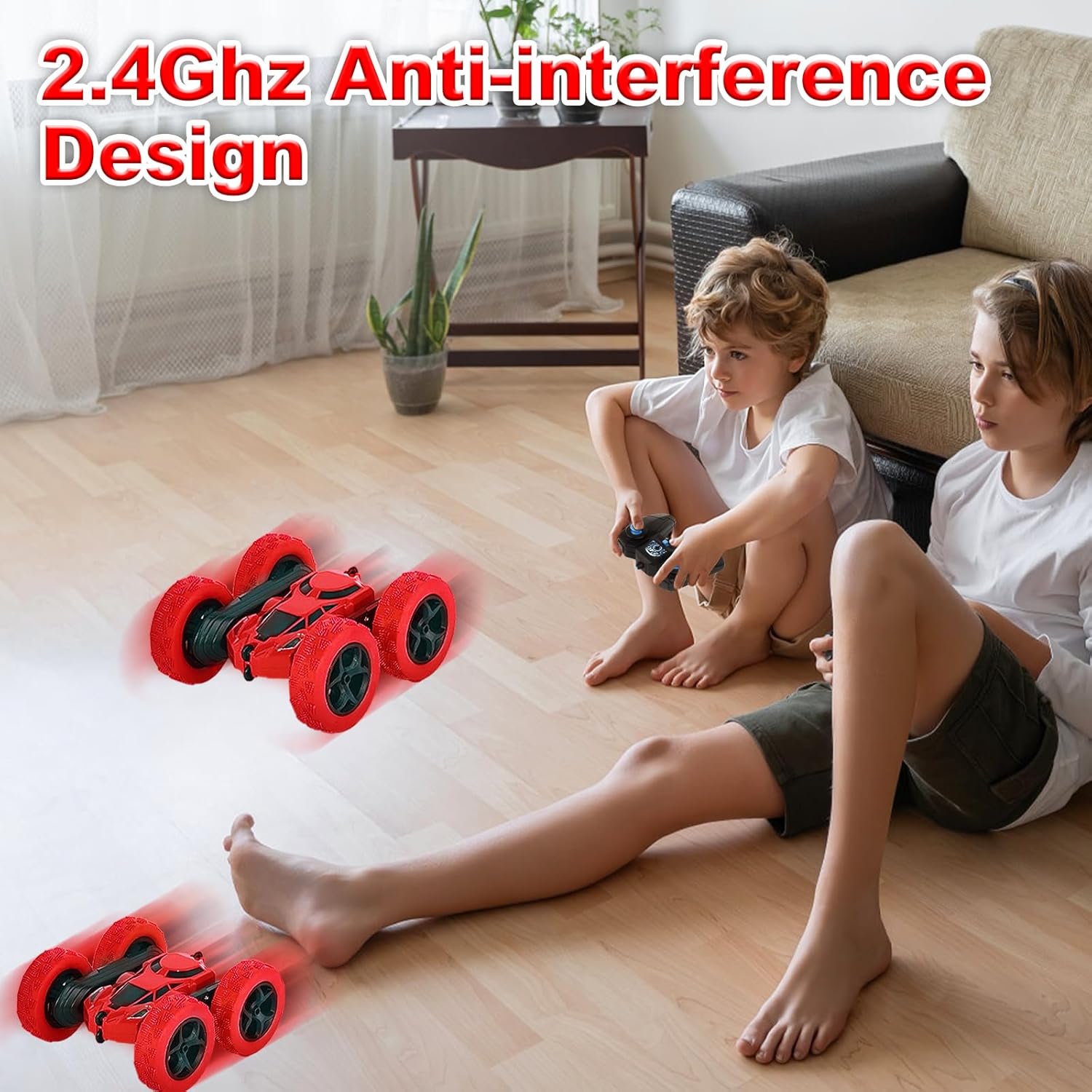 Detalle de MidiVix Fernsteuerbares Auto – 360° Stunt-Crawler, 90 Min Spielzeit, 4WD Offroad mit Scheinwerfern