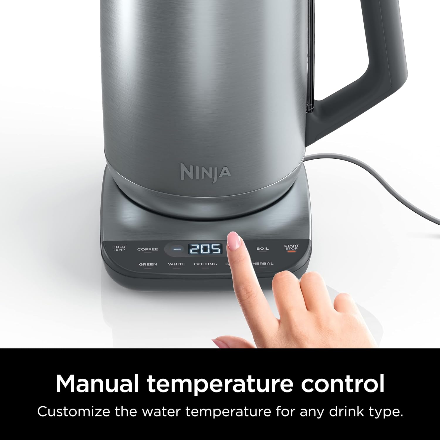 Detalle de Ninja KT200C Precision Temperature Electric Kettle, 7 Presets, 7-Cup Capacity