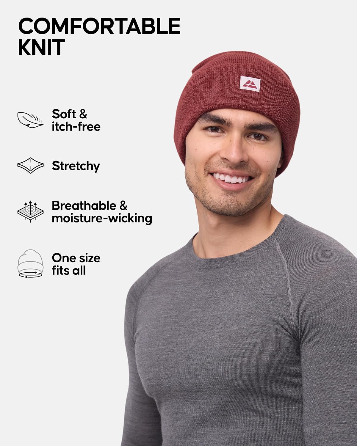 Thumbnail 6 de DANISH ENDURANCE Beanie Hat recycled soft knit unisex 🧣