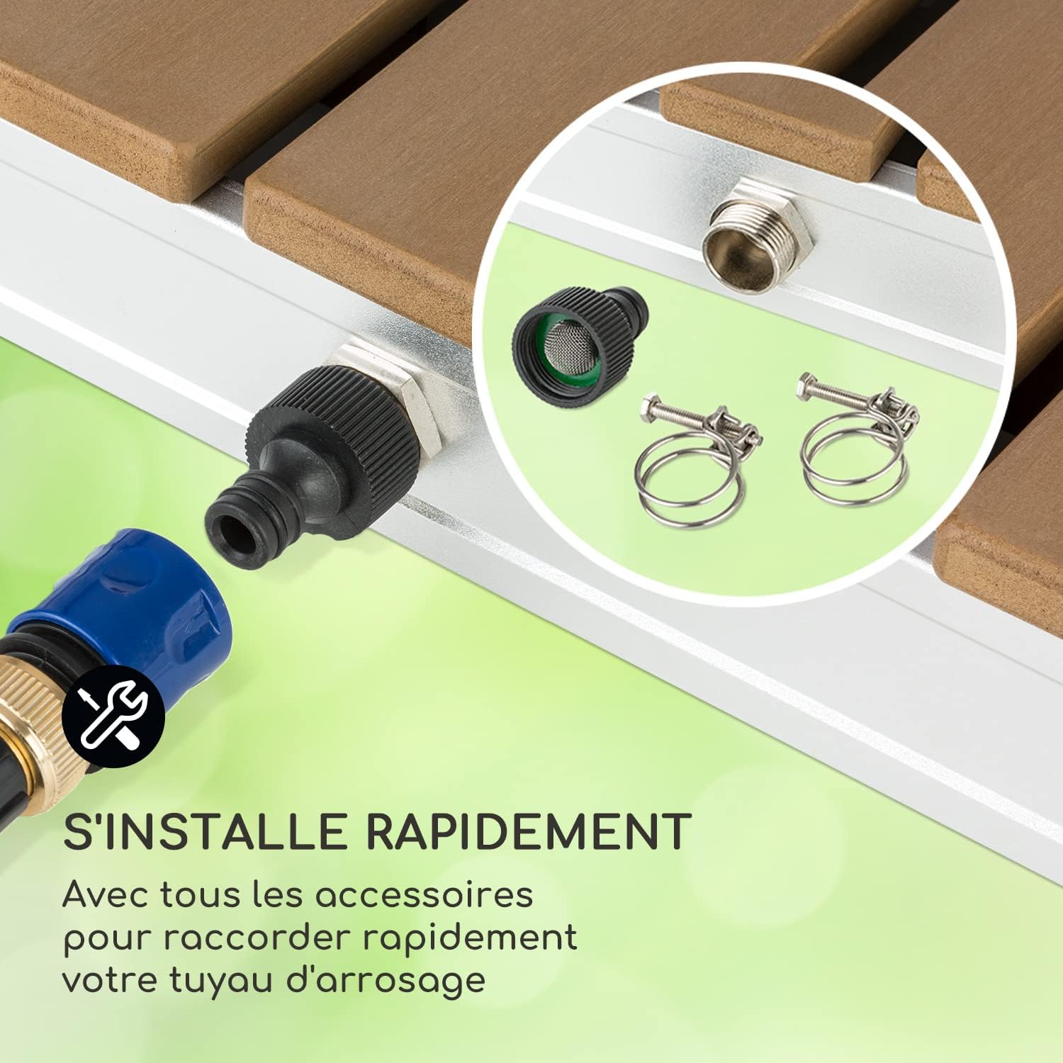 Thumbnail 4 de blumfeldt Sumatra Breeze Outdoor Shower with Adjustable 4 m Water Jet
