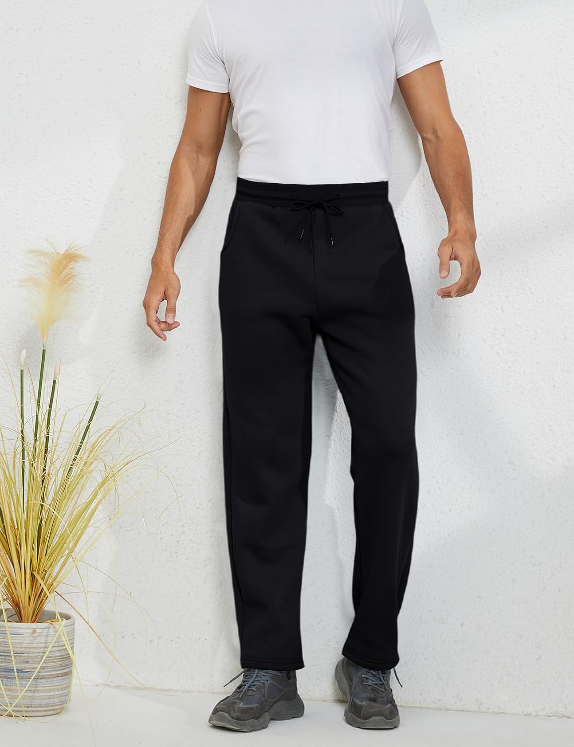 Detalle 2 de Gihuo Men's Sherpa-Lined Pants