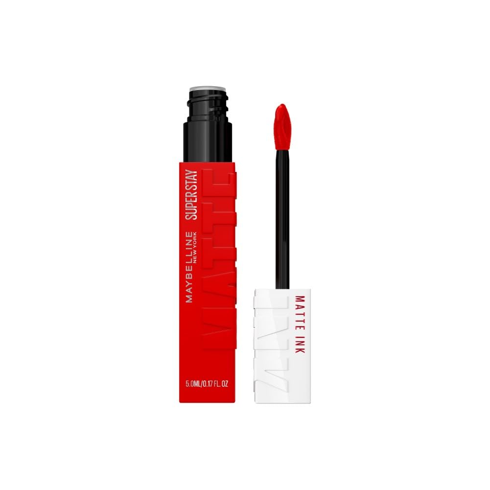 Detalle de Maybelline New York Super Stay Matte Ink City Edition Nr. 118 Dancer – langanhaltender Flüssig-Lippenstift