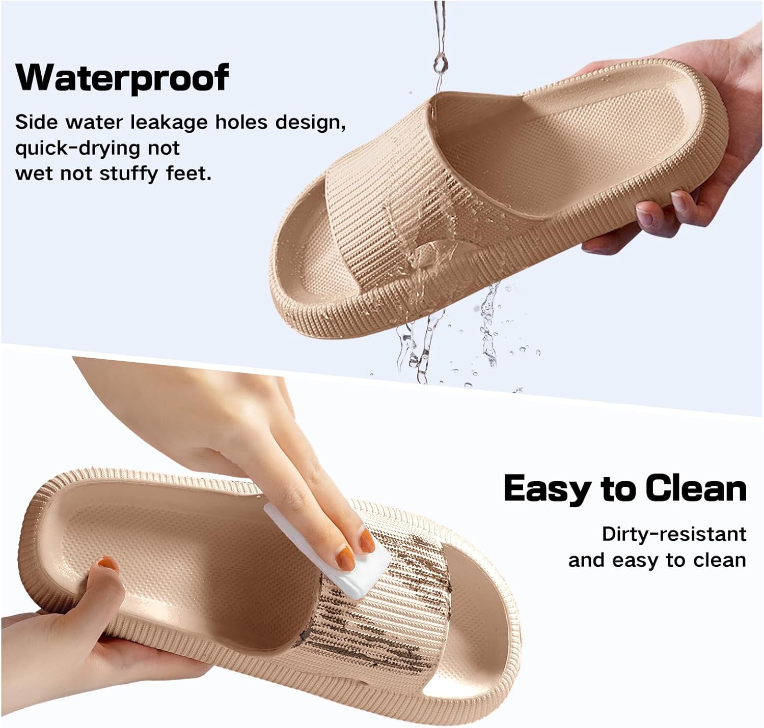 Thumbnail 6 de BAGHUY Cloud Sliders for Men and Women: Lightweight, Non-Slip Bathroom & Beach Slippers