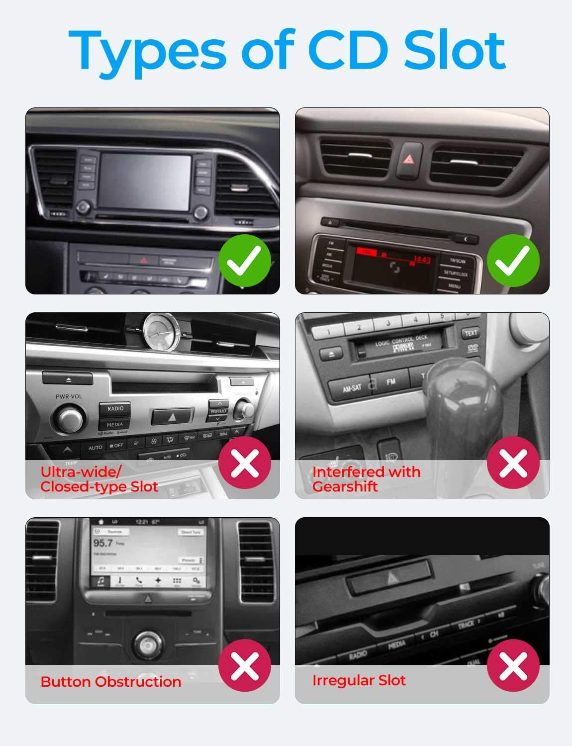 Thumbnail 6 de yola pro CD Slot Phone Holder Mount for cars with one-touch 360° rotation