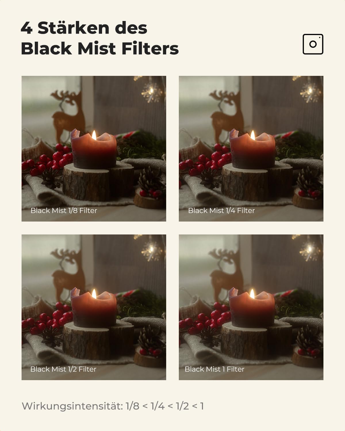Thumbnail 5 de K&F CONCEPT Filter Black-Mist 1/8, 43 mm (Nano-Beschichtung) für Video und Portrait