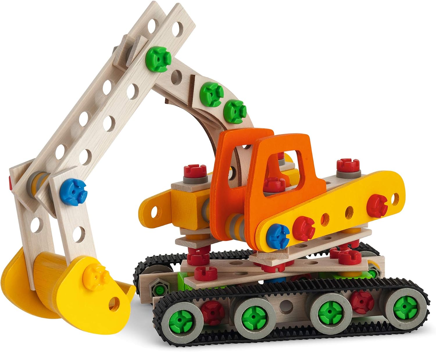 Detalle de Eichhorn Constructor: 4 Varianti di Modello (170 pezzi) – Escavatore, Carico, Posteriore, Motoslitta