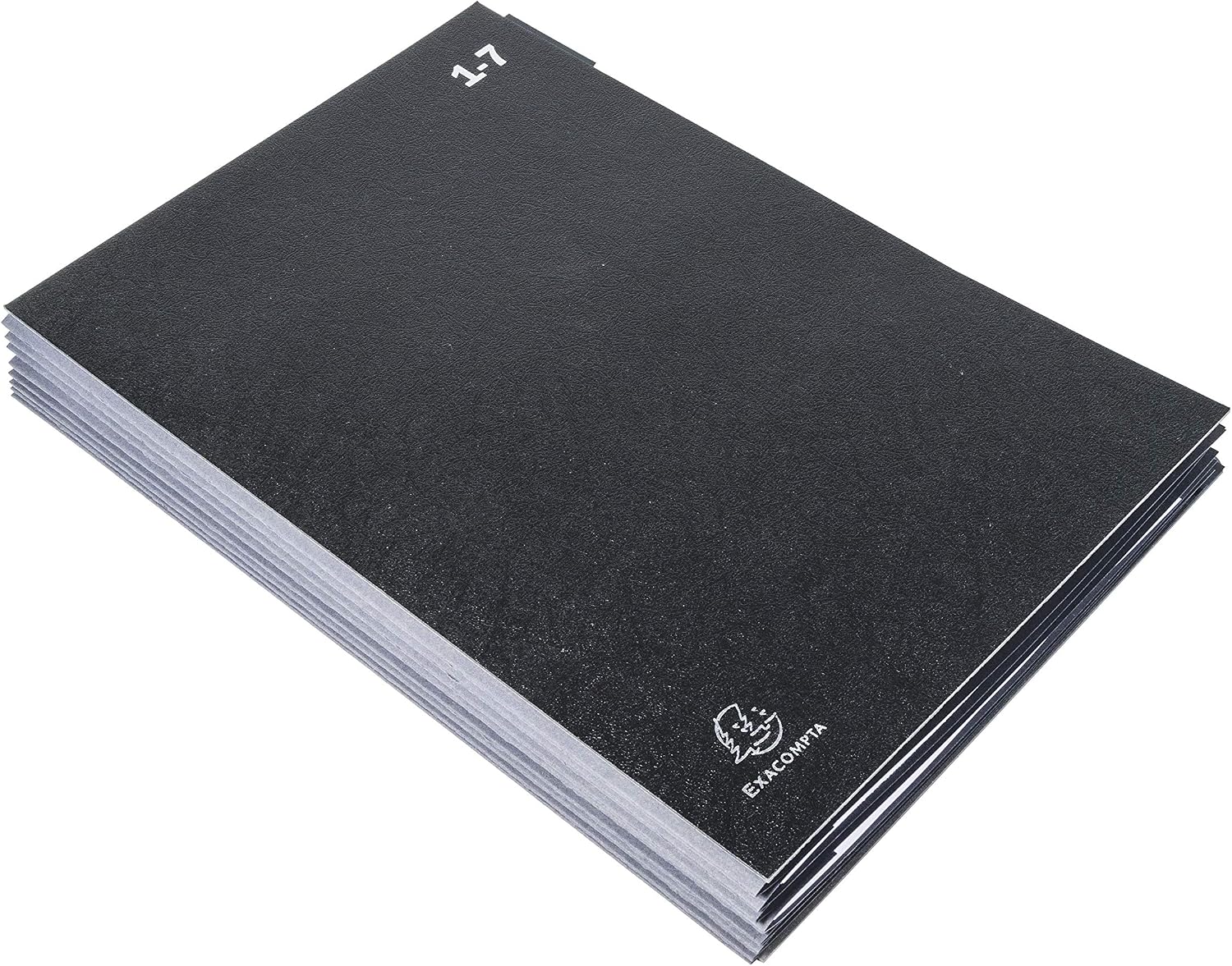 Detalle de Exacompta 57007E Trieur Ordonator à 7 compartiments, couverture rigide noire, A4