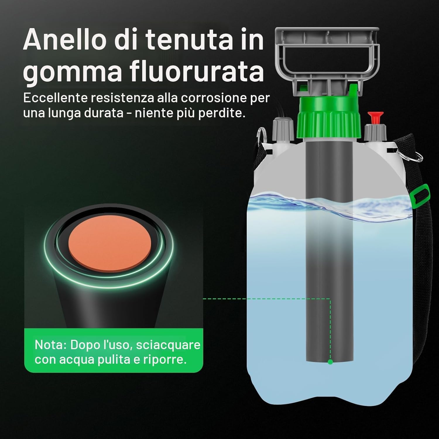 Thumbnail 2 de VIVOSUN Spruzzatore a pressione 4L con pompa e 3 ugelli