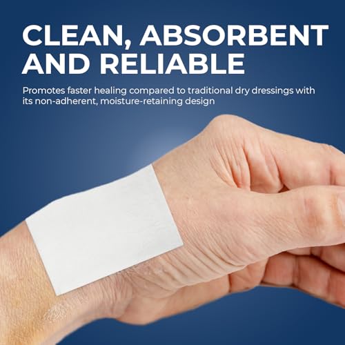 Detalle 2 de MED PRIDE Sterile Non-Stick Pads for Wound Care (3x4 Inch, Pack of 100)