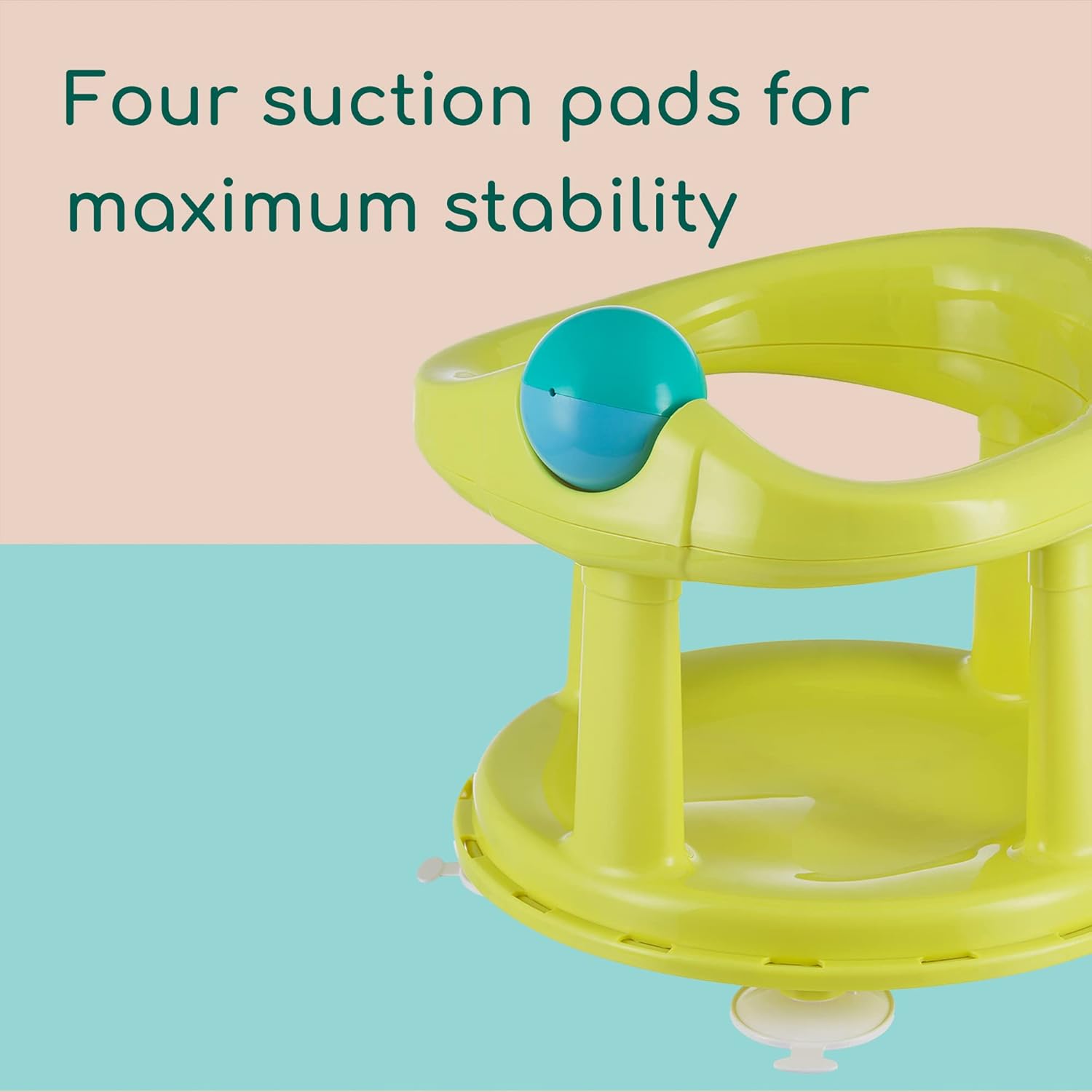 Detalle de Bebeconfort Swivel Bath Seat (6–12 Months, Max 10 kg) – Lime