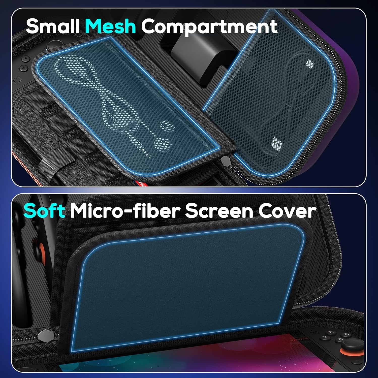Thumbnail 4 de [Charge Inside] Switch carry case 22 games