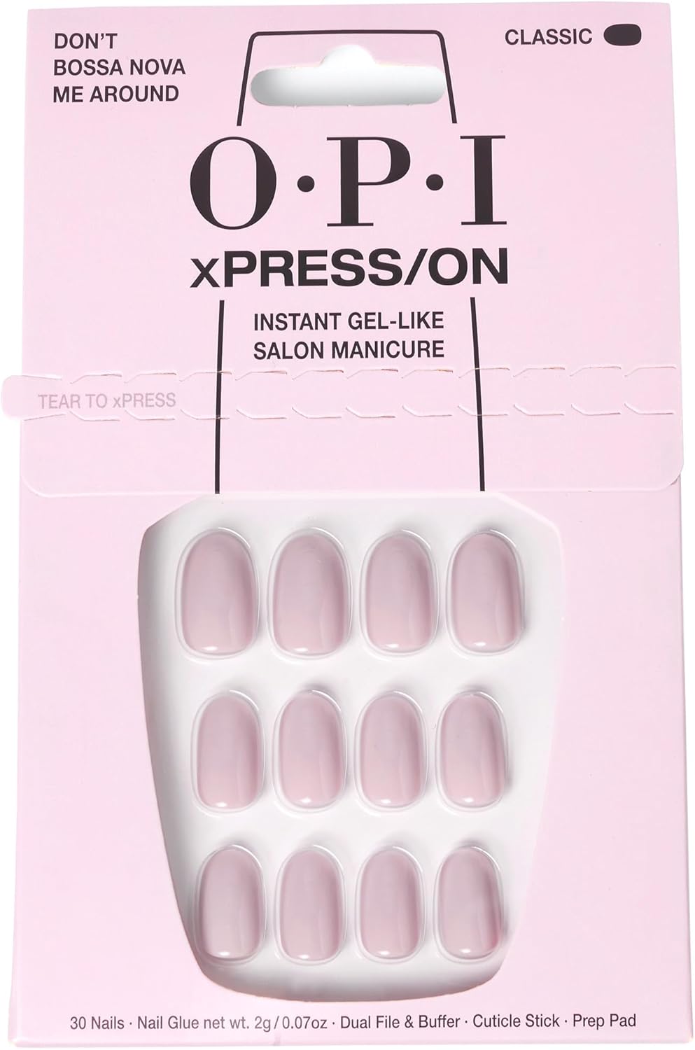 Thumbnail 6 de OPI xPRESS/ON Press On Nails – Black, Red & Pink Opaque Shades (30 Pcs)