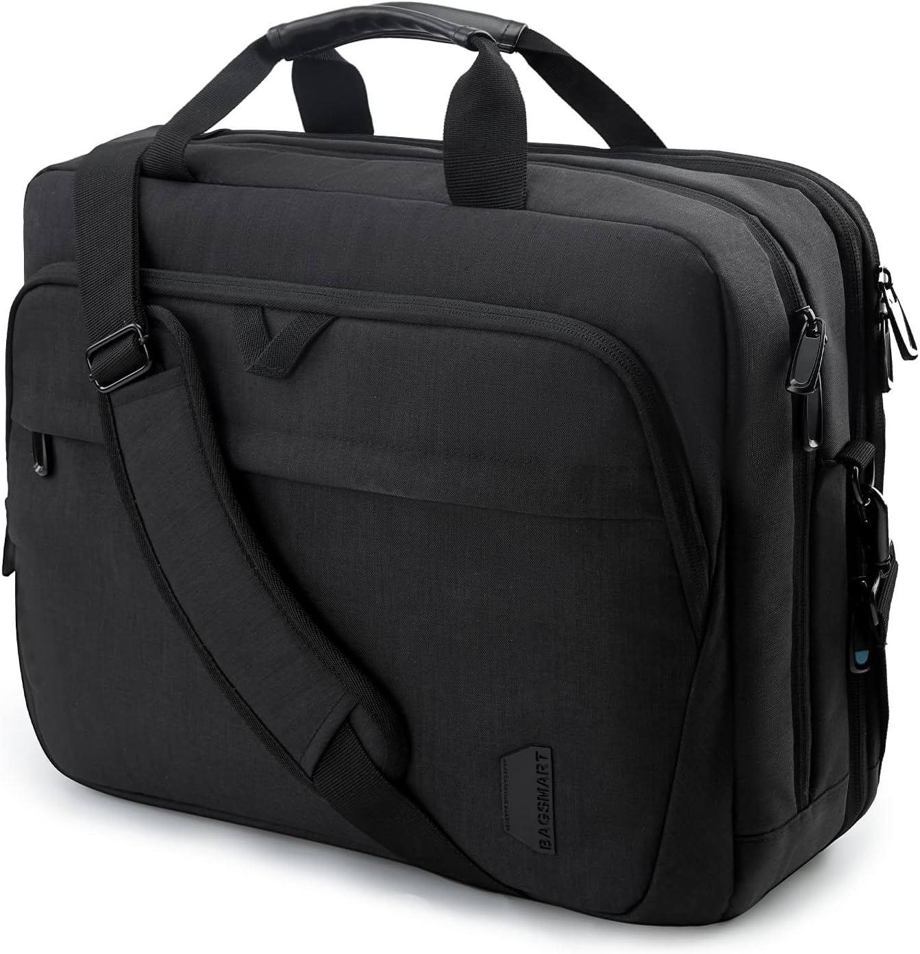 Detalle de bagsmart 17,3-Zoll Laptoptasche – Erweiterbare Aktentasche für Business, Reisen und Alltag