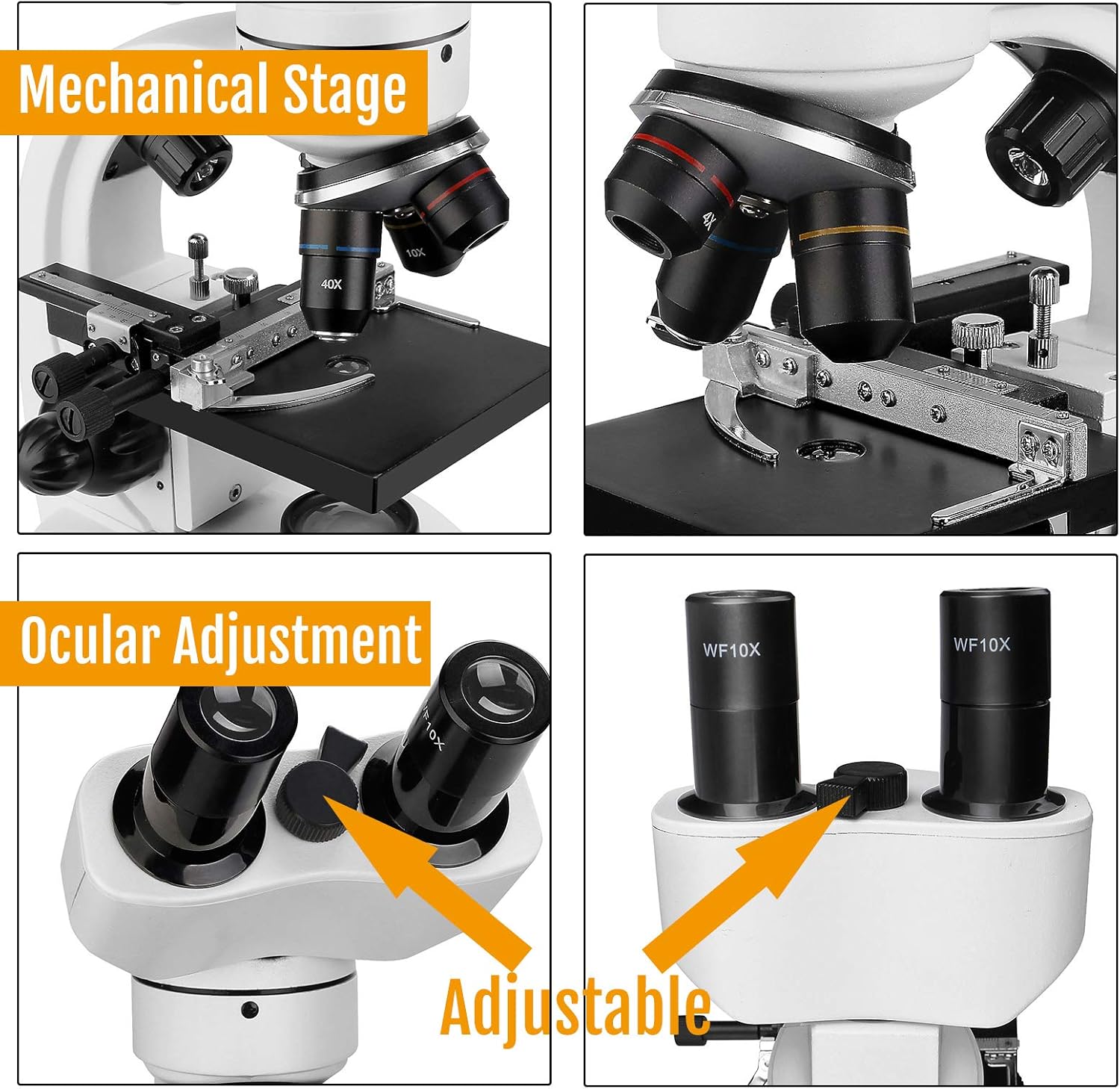 Thumbnail 1 de Svbony SV605: Microscopio binoculare 80×1600× con doppia illuminazione LED — ideale per principianti e studenti