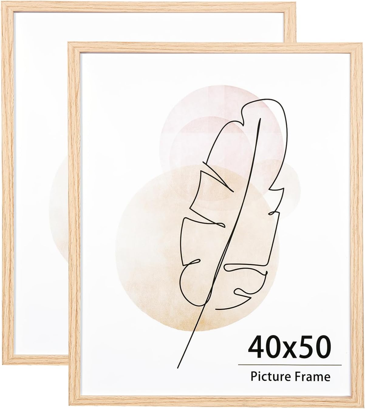 Thumbnail 6 de KAIWIN 40x60 Picture Frame Black – Set of 2, Wooden Poster Frames for Wall Display