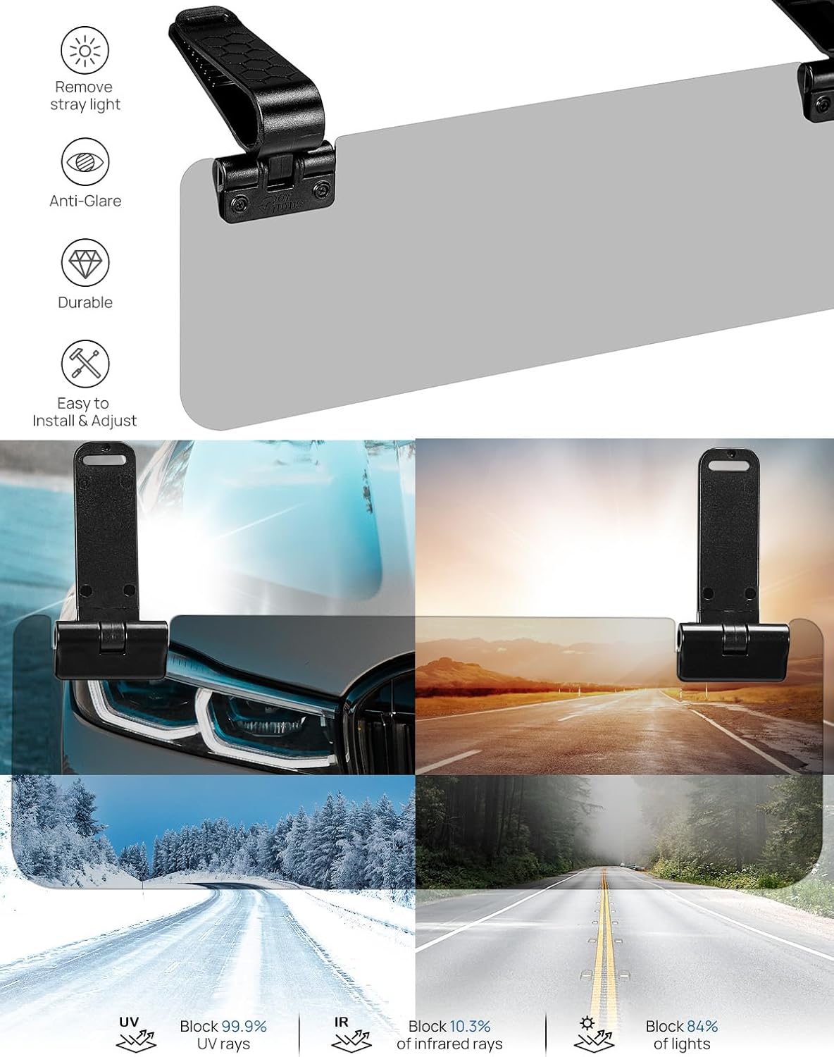 Thumbnail 2 de JOYTUTUS Sun Visor Extender UV400 for Cars 😎