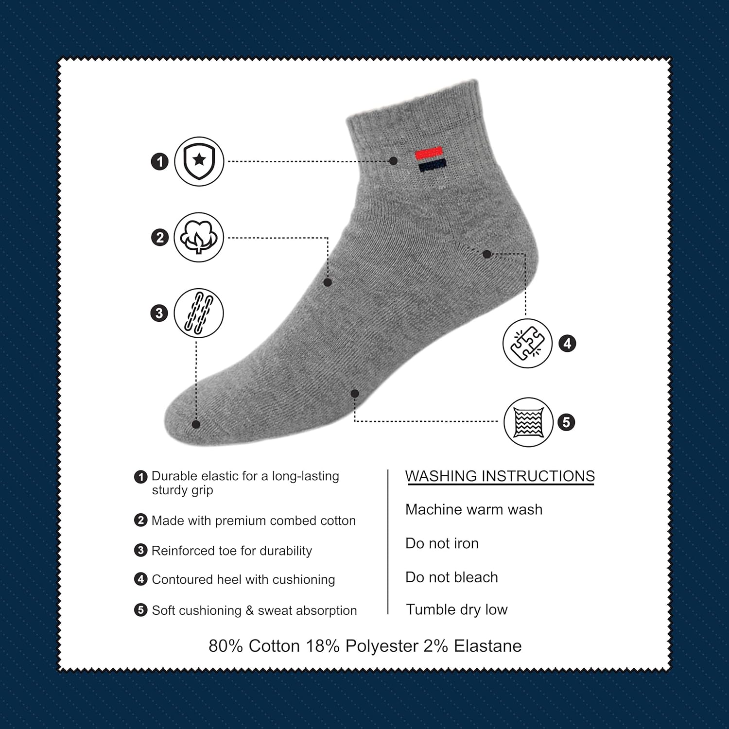 Thumbnail 1 de NAVYSPORT 6 Paia Calze Sportive 38-42