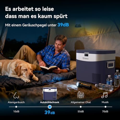 Thumbnail 6 de BINGI Kompressor Kühlbox 22L – Tragbarer 12/24V DC Kühlschrank für Auto, Camping und Heimgebrauch