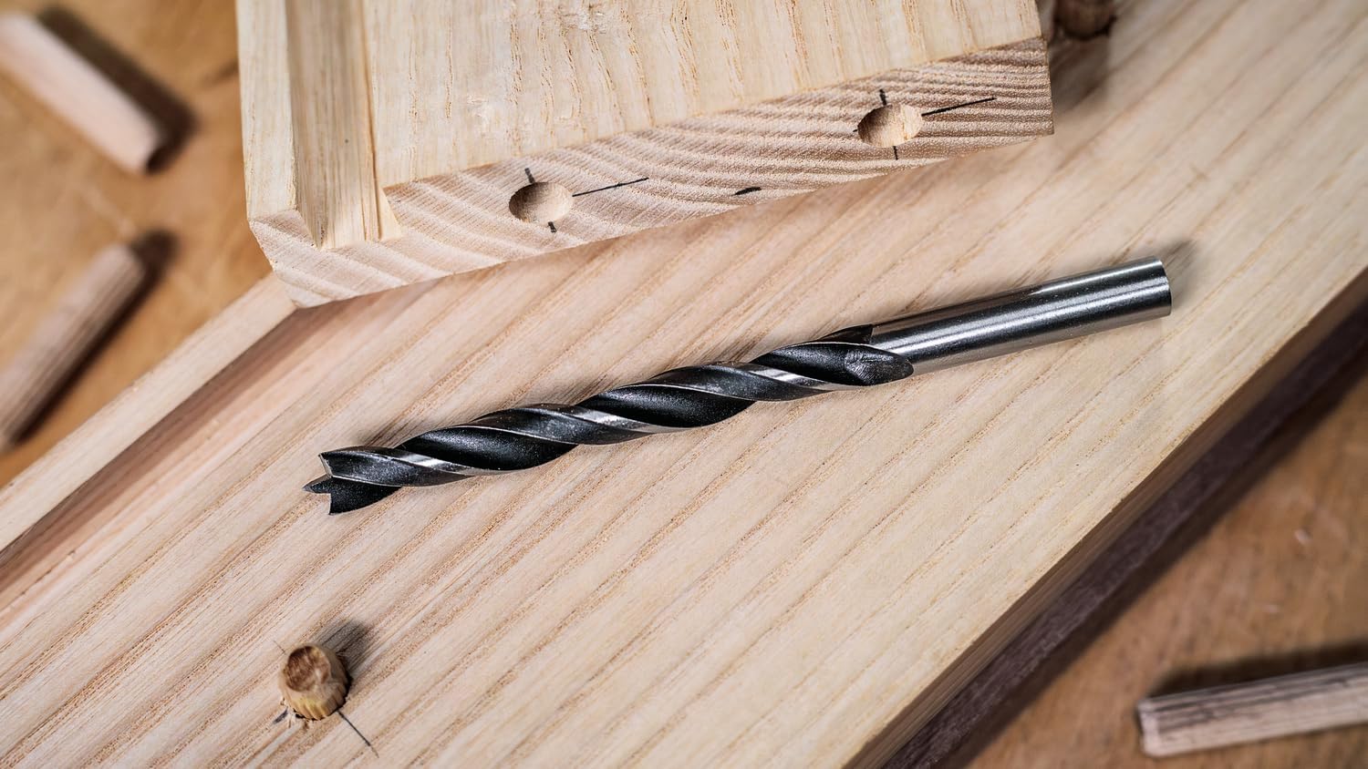 Thumbnail 6 de Bosch Professional 2607010533 set di punte elicoidali Brad Point per legno, 8 pezzi Ø 3–10 mm