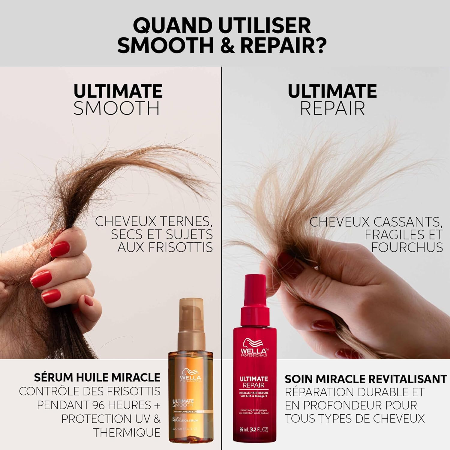 Thumbnail 5 de Wella Professionals ULTIMATE SMOOTH Sérum Huile Miracle – Huile capillaire à base de squalane et d'oméga-9