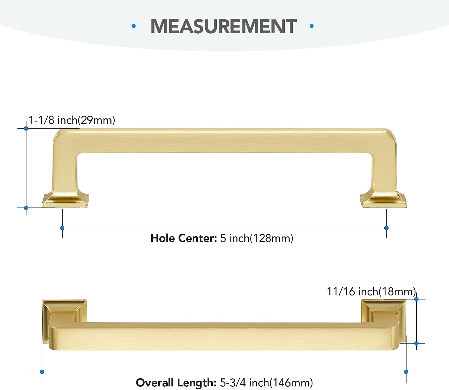 Detalle 2 de HOME EDIT Cabinet Pulls, 5-Inch