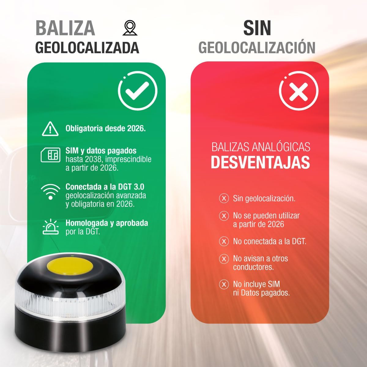 Detalle 2 de PMK GRUPO Baliza V16 Conectada 1 km