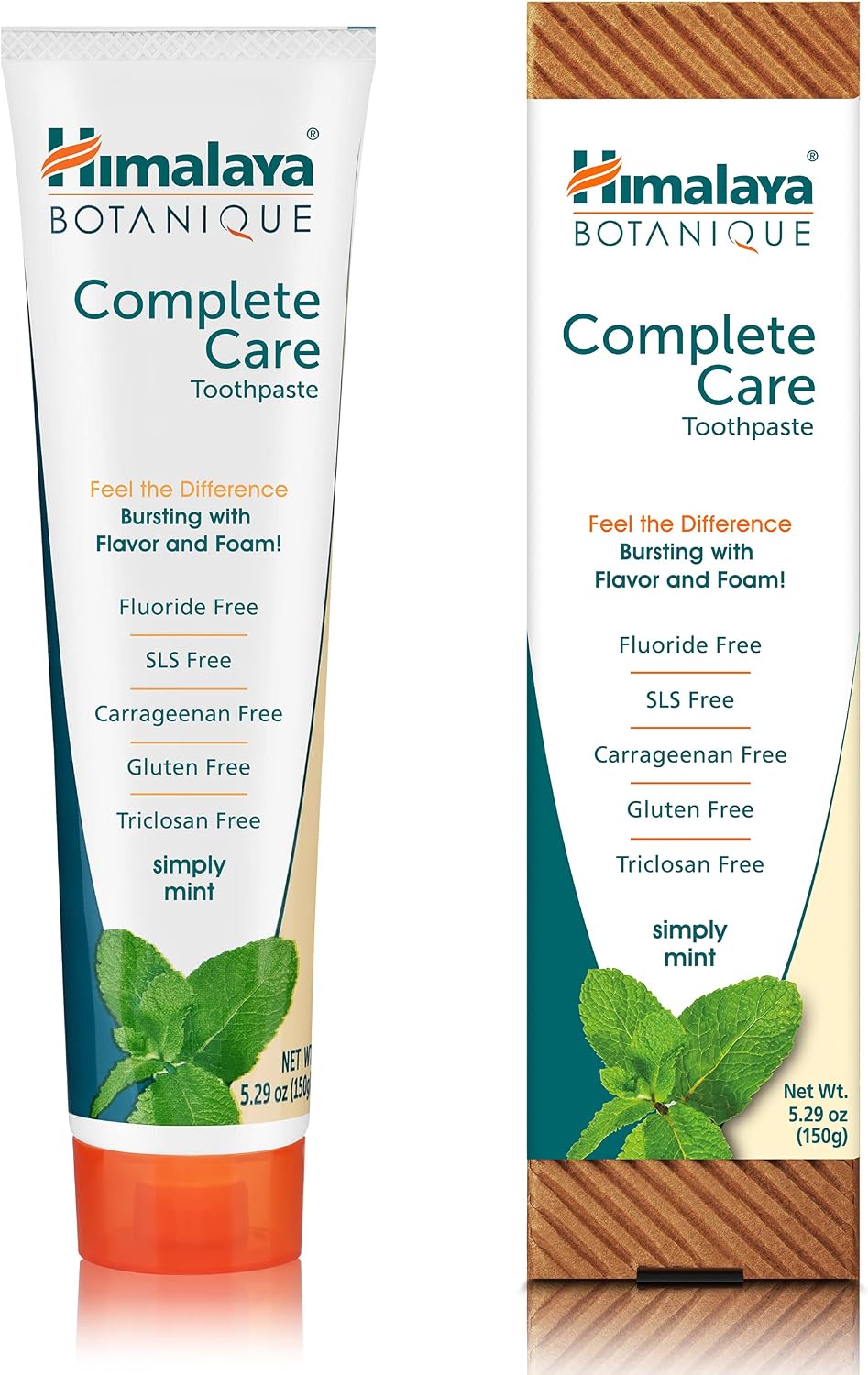 Detalle de Himalaya Botanique Simply Mint Complete Care Toothpaste – Refreshing Mint, Strong Teeth & Healthy Gums