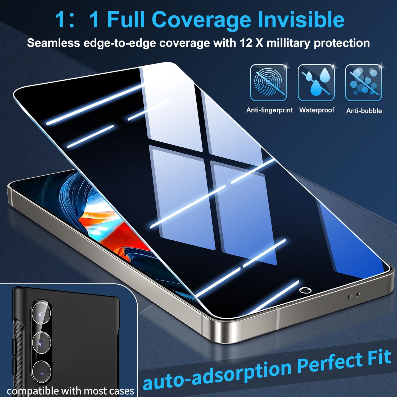 Thumbnail 5 de firtstnow Galaxy S26 FE Privacy Screen Protector Set, 25° Privacy, 9H+ Glass