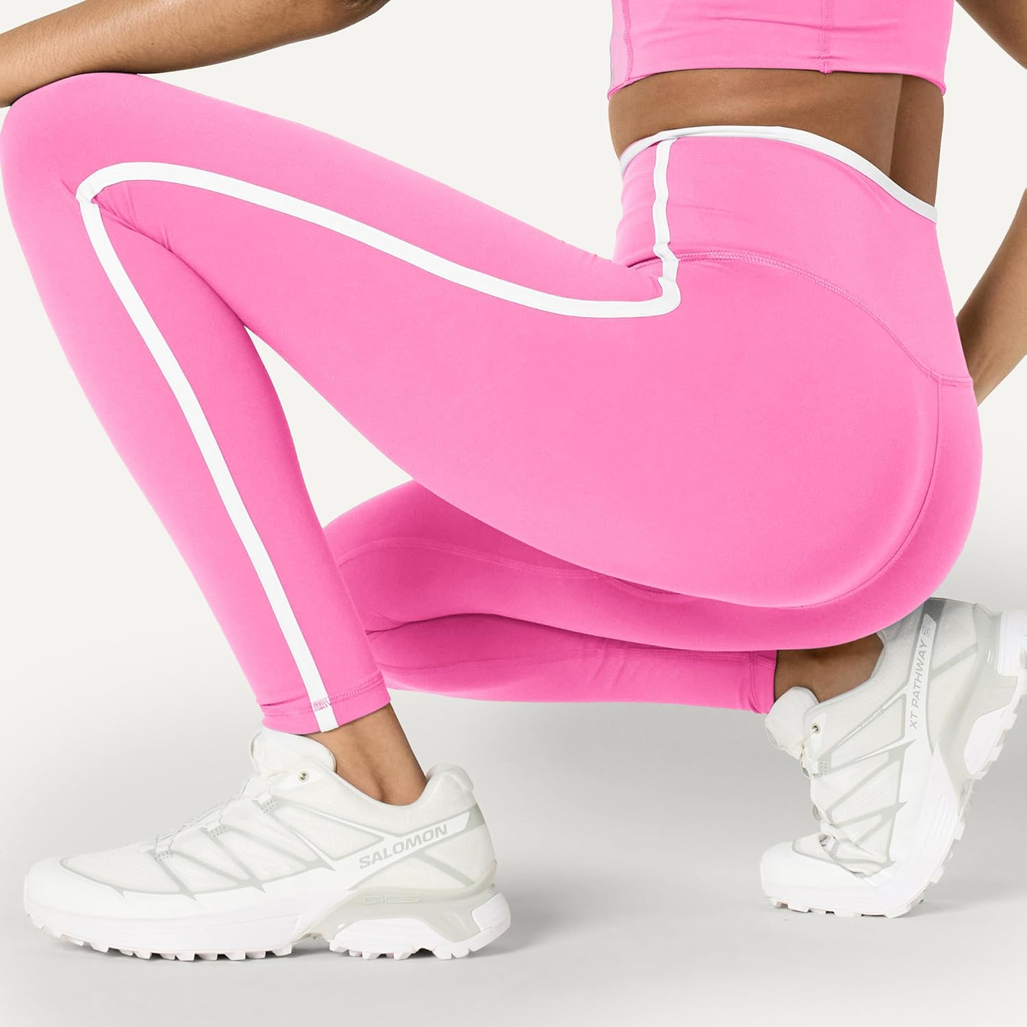 Thumbnail 3 de Amazon Essentials Women's Active FormFlex Buttery Soft High Waist Full Length Yoga Leggings with Contrast Trim