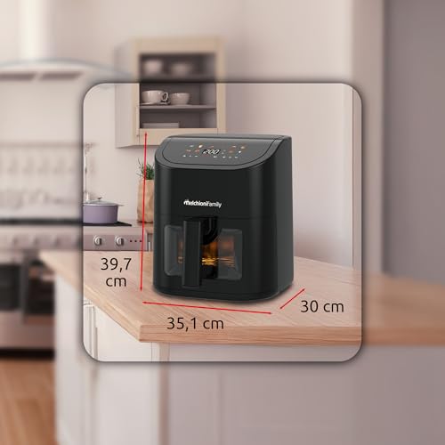 Detalle de Melchioni Family Friggitrice ad Aria Emma 5L: coture croccanti con poco olio