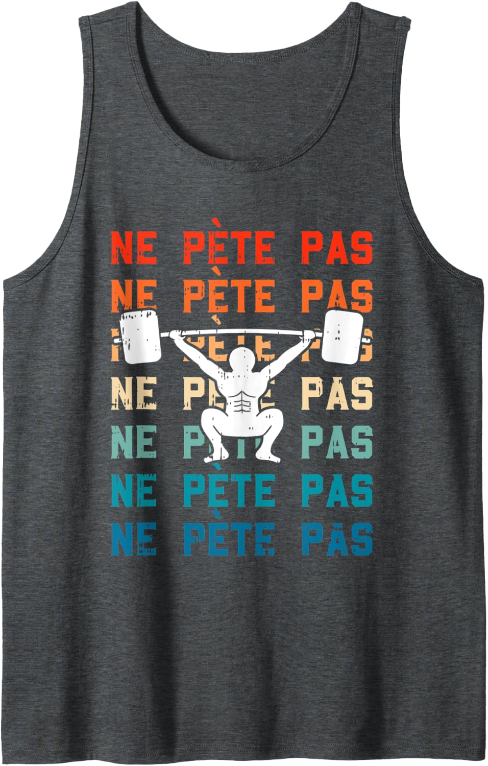 Thumbnail 4 de Ne Pète Pas Squat Débardeur Muscu Humour