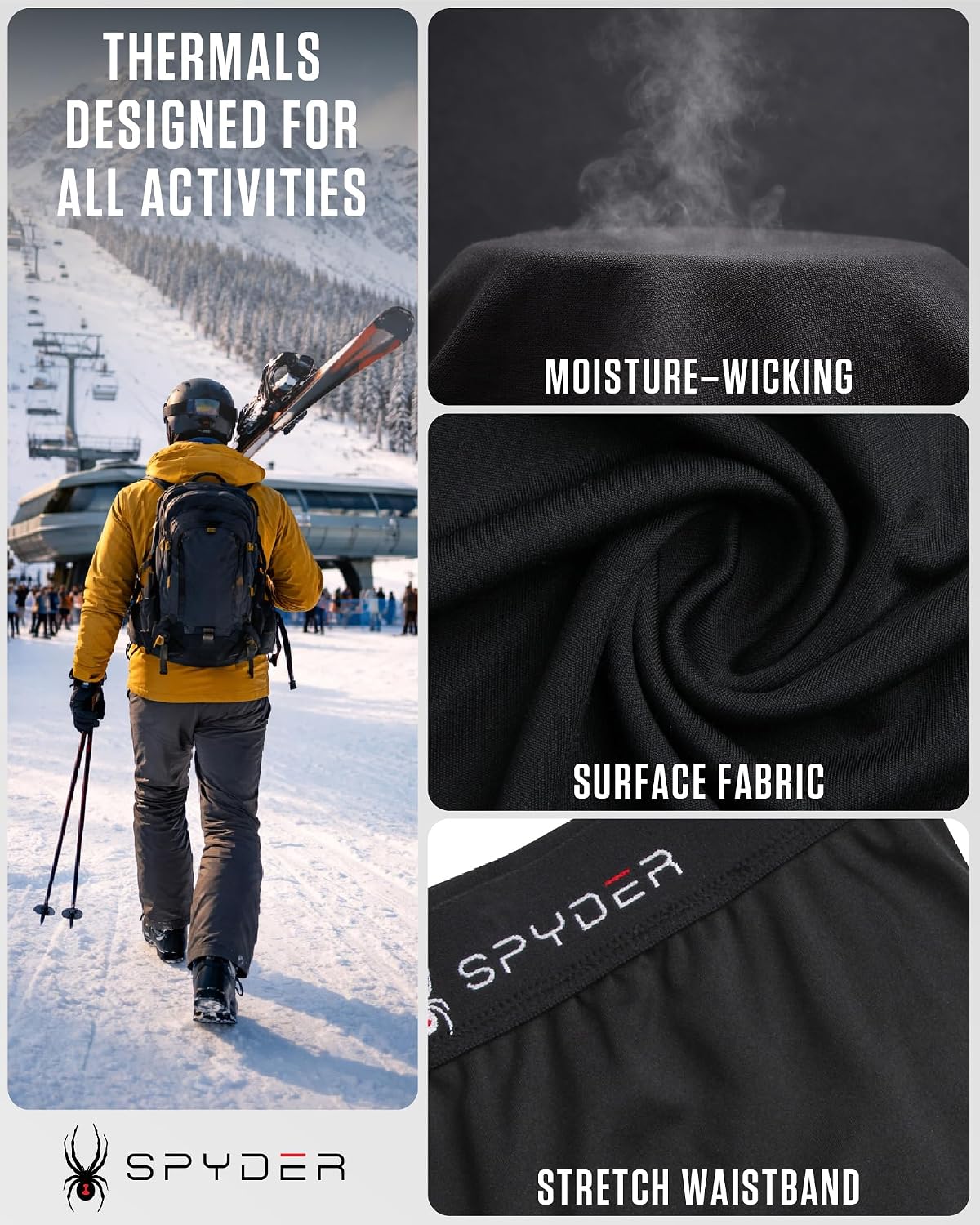 Thumbnail 2 de Spyder Mens Thermal 2-Piece Set