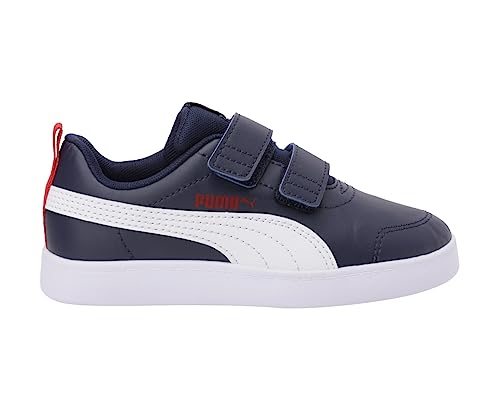 Detalle de PUMA Unisex Kids Courtflex V2 V Inf Baskets — daim, EVA confort et adhérence pour les jeunes