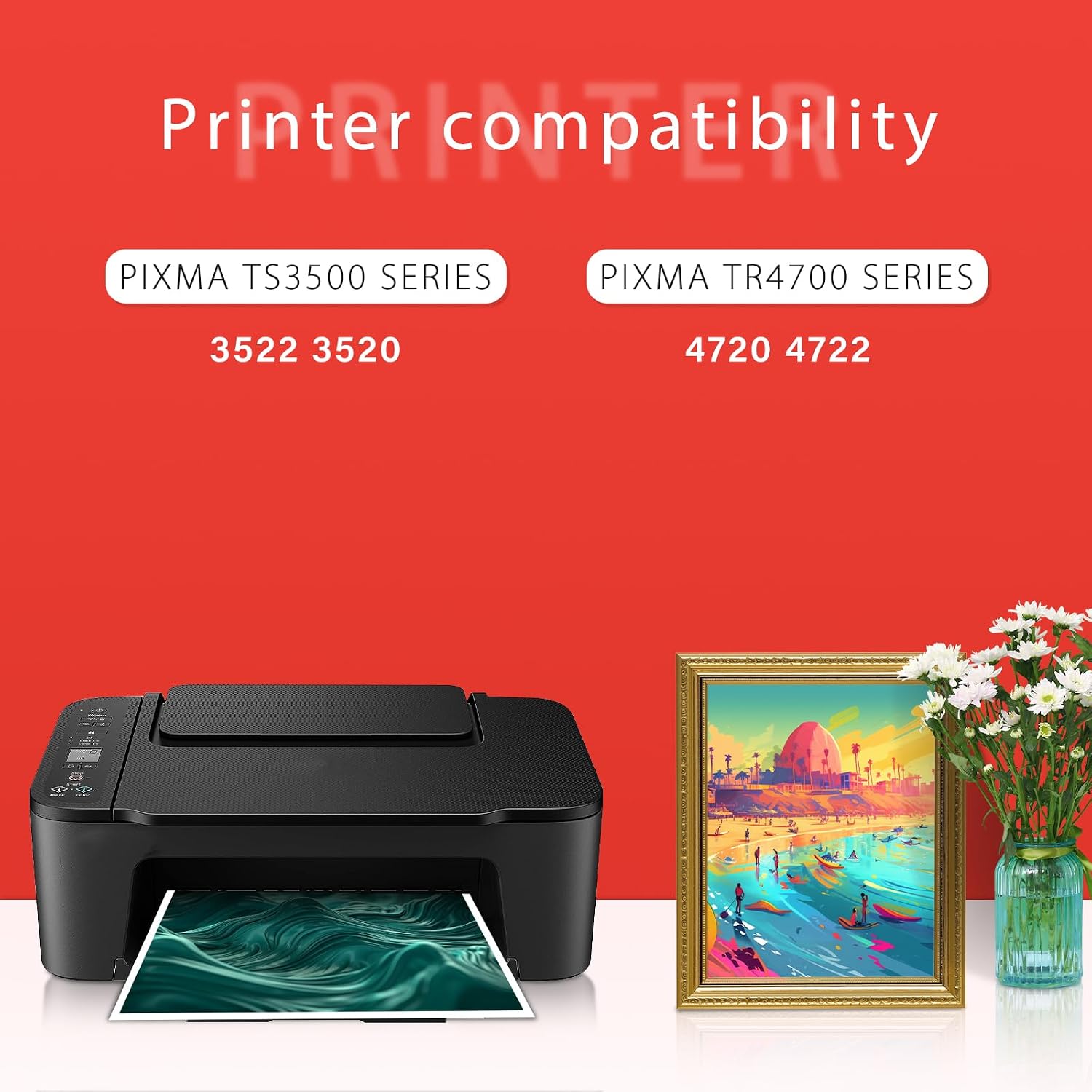 Detalle 2 de HOTCOLOR pg-275 Black Ink Cartridges, 2-Pack for Canon PIXMA TR/TS