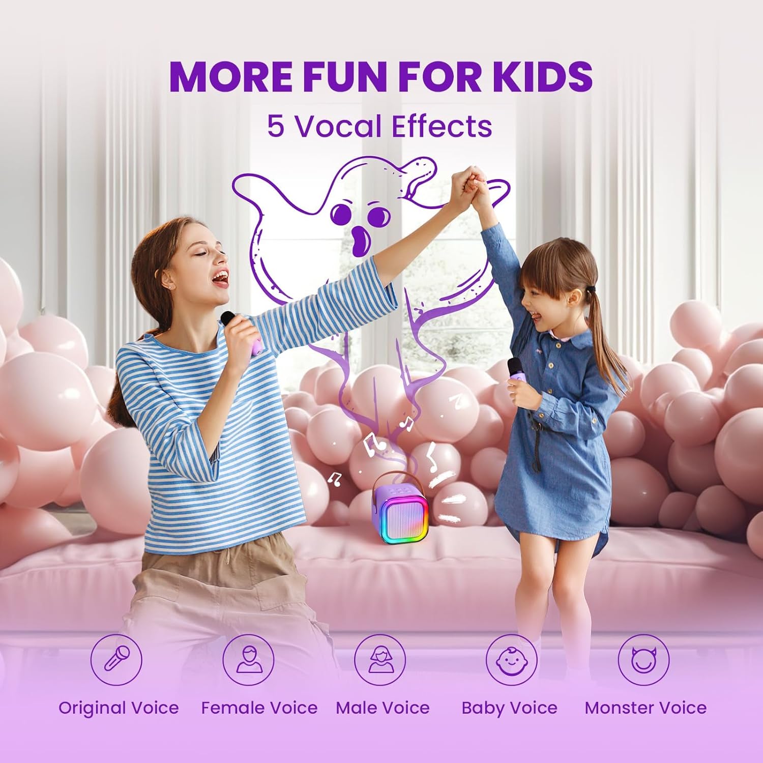 Thumbnail 2 de IROO Mini Karaoke Machine for Kids 🎤