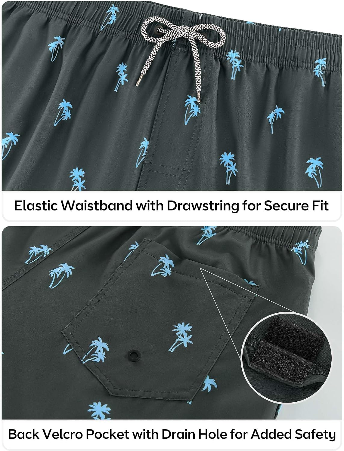 Detalle de Swim trunks with compression liner, 5-inch